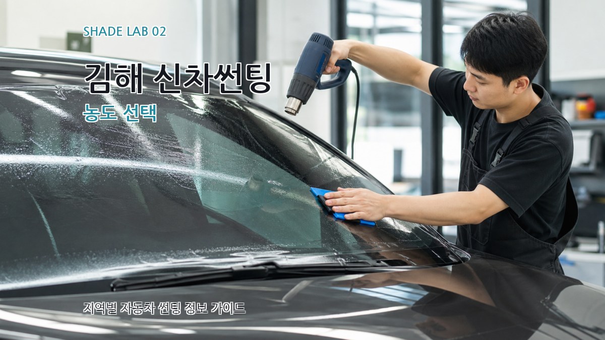 김해 신차썬팅 농도 선택