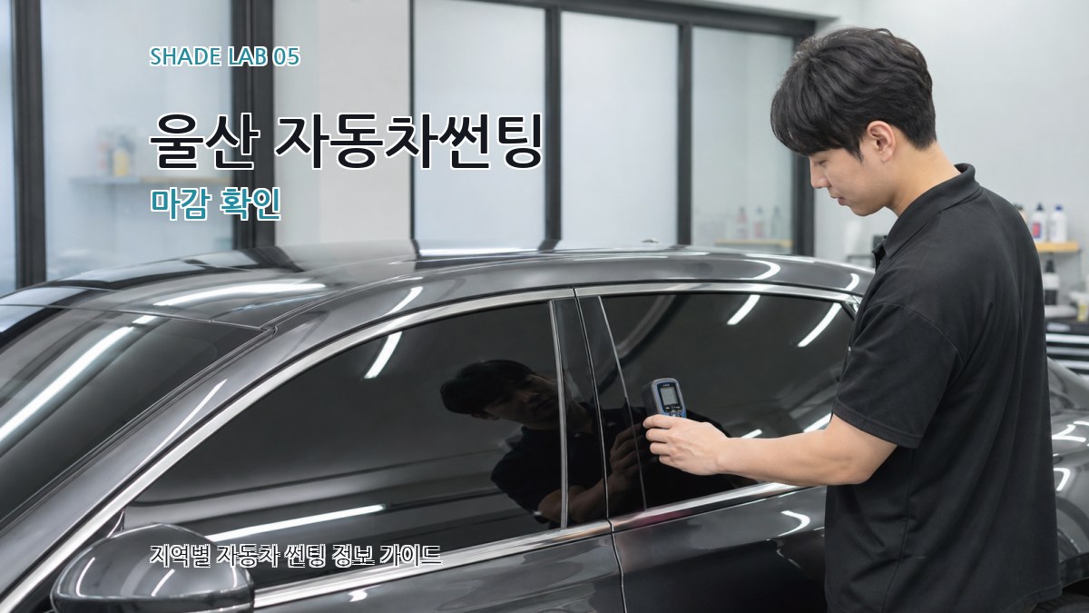 울산 자동차썬팅 마감 확인