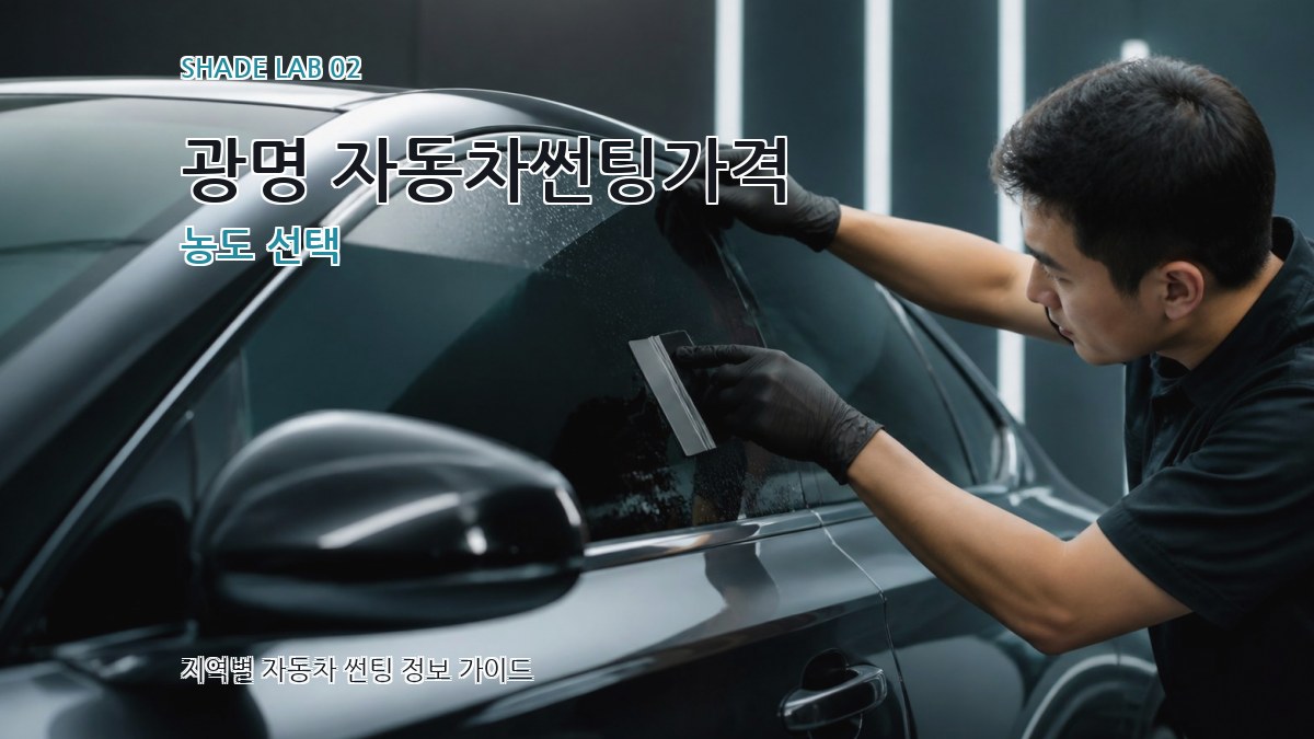 광명 자동차썬팅가격 농도 선택