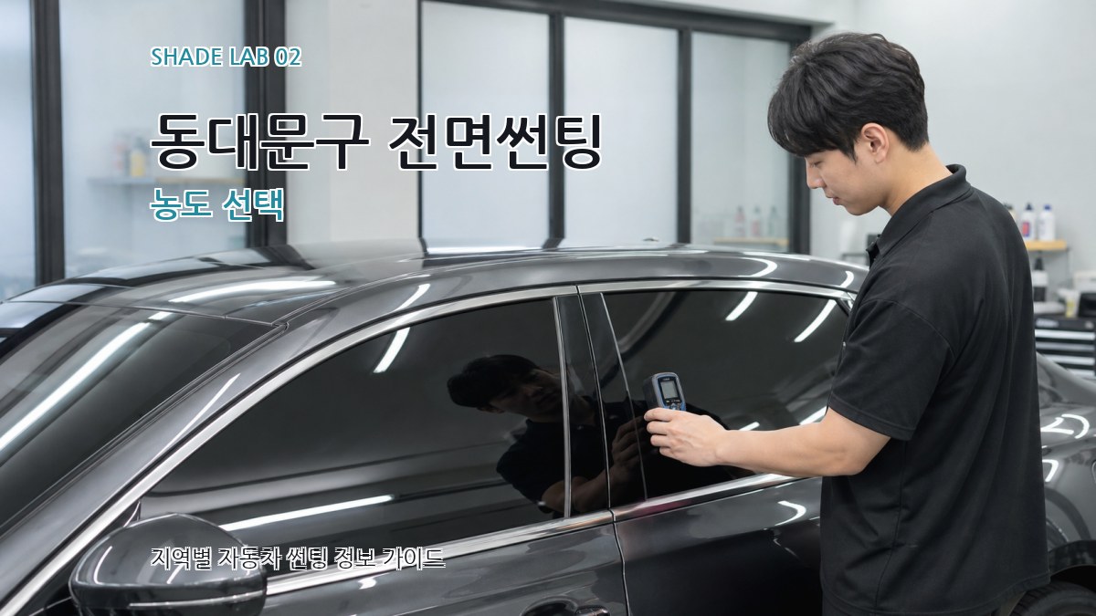 동대문구 전면썬팅 농도 선택