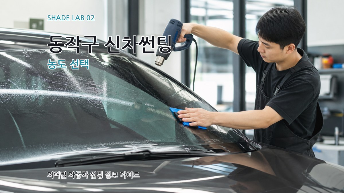 동작구 신차썬팅 농도 선택