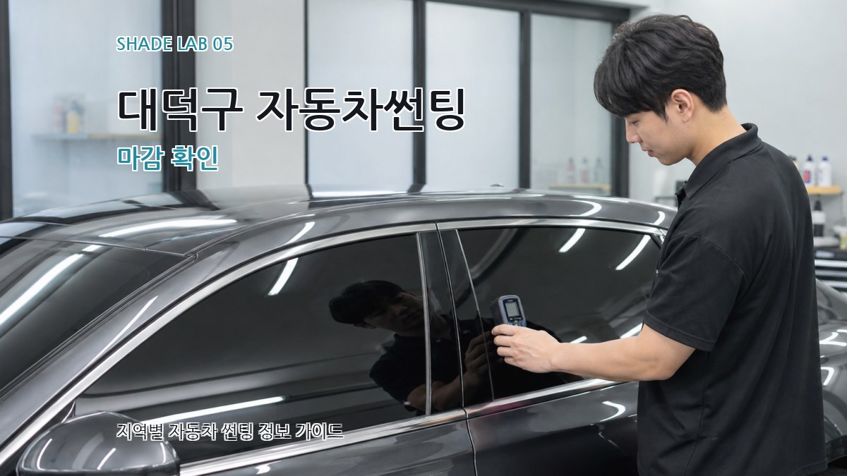 대덕구 자동차썬팅 마감 확인