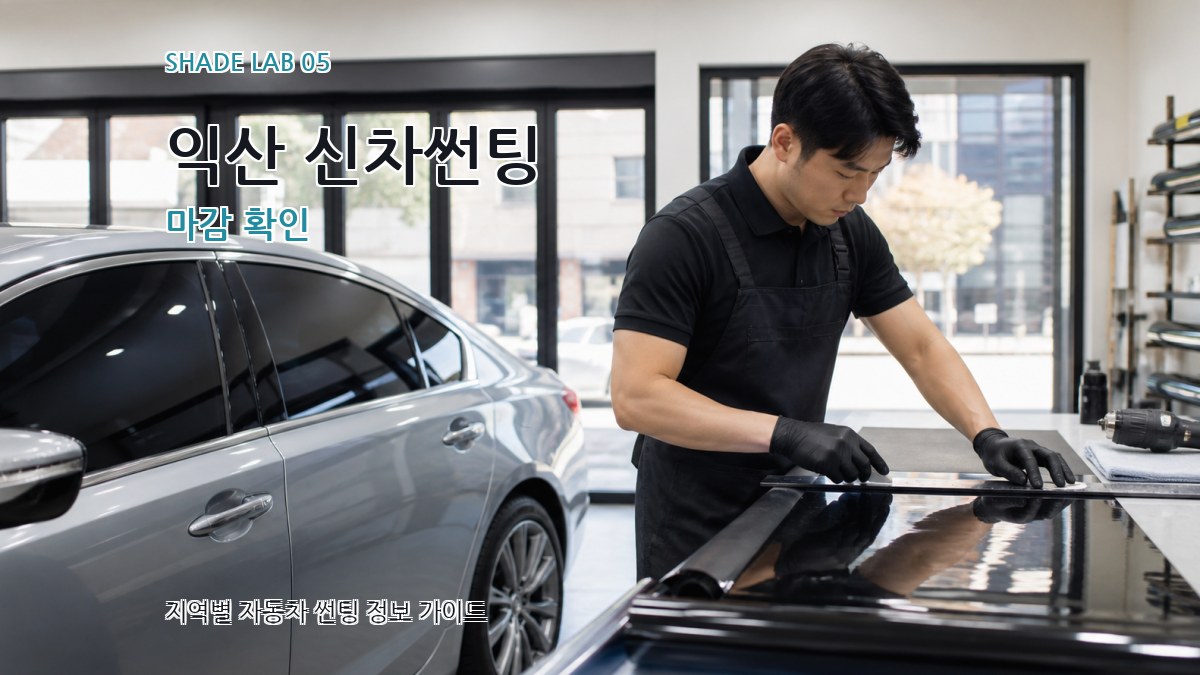 익산 신차썬팅 마감 확인