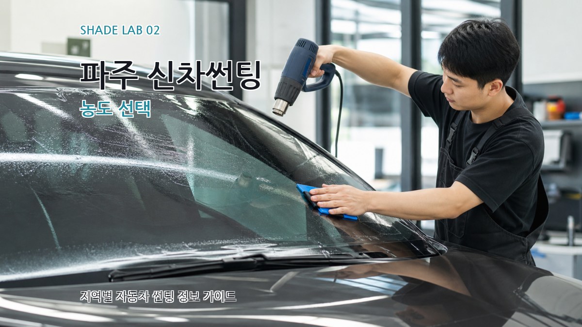 파주 신차썬팅 농도 선택