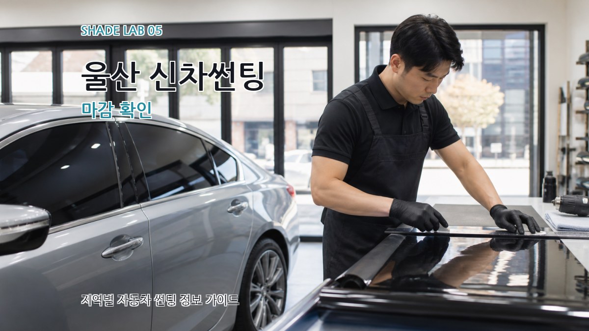 울산 신차썬팅 마감 확인