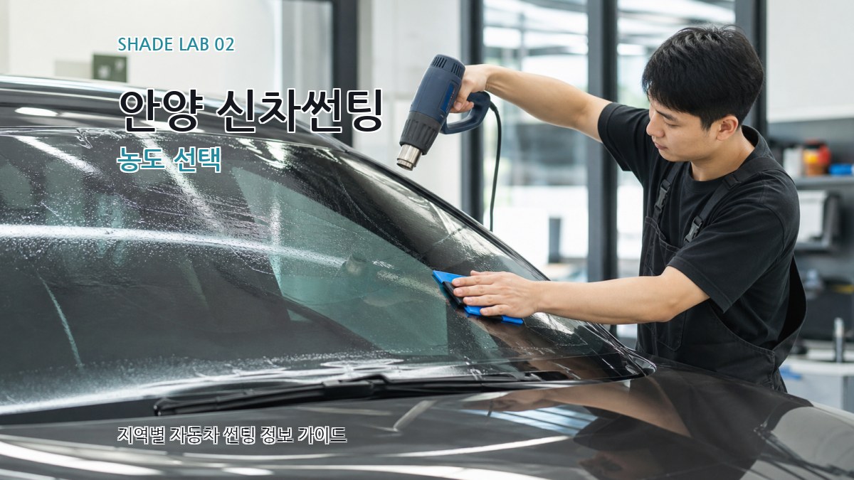 안양 신차썬팅 농도 선택