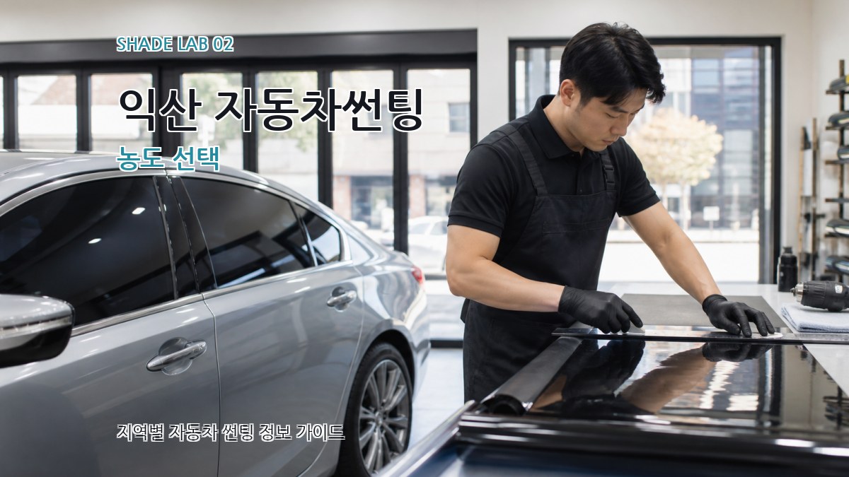 익산 자동차썬팅 농도 선택