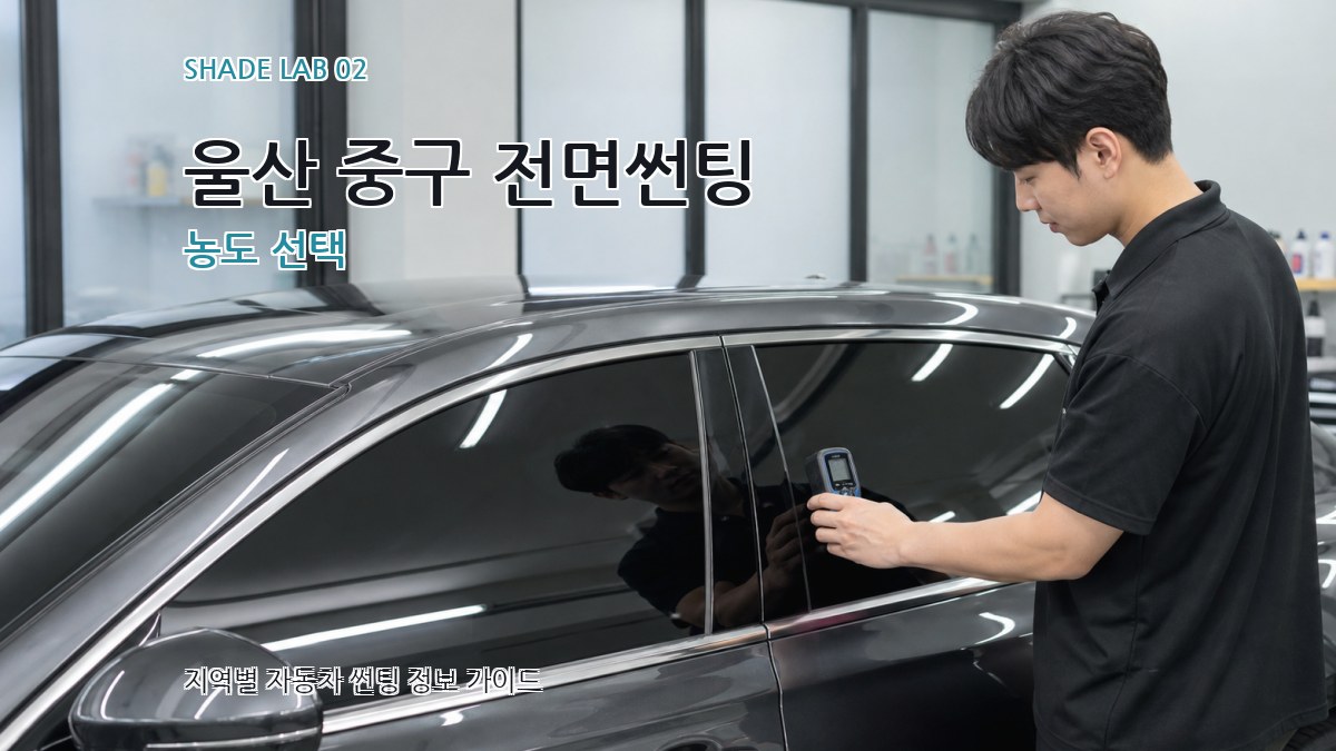 울산 중구 전면썬팅 농도 선택