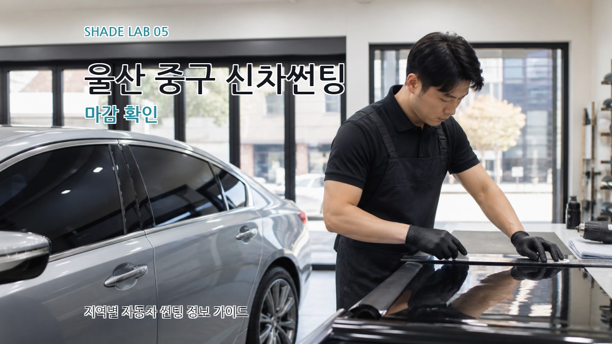 울산 중구 신차썬팅 마감 확인