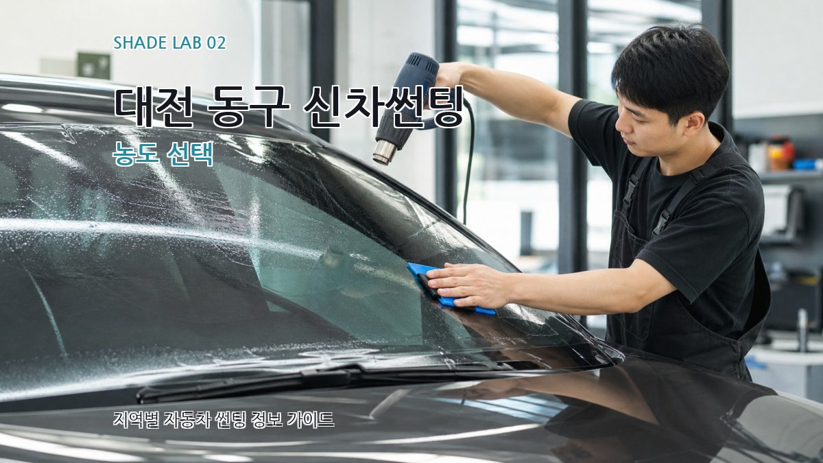 대전 동구 신차썬팅 농도 선택
