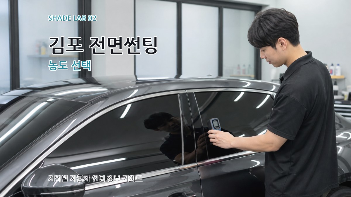 김포 전면썬팅 농도 선택