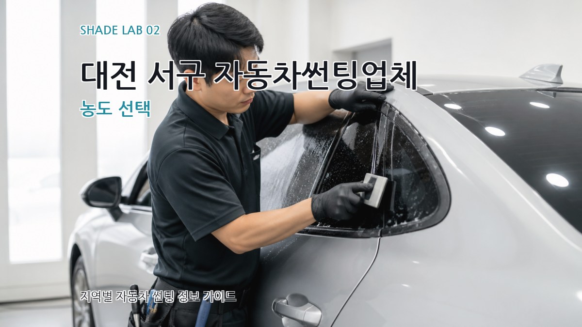 대전 서구 자동차썬팅업체 농도 선택