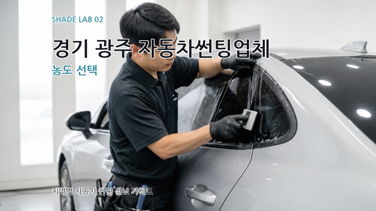 경기 광주 자동차썬팅업체 농도 선택