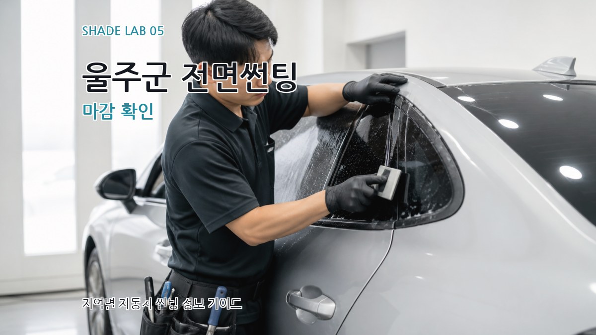 울주군 전면썬팅 마감 확인