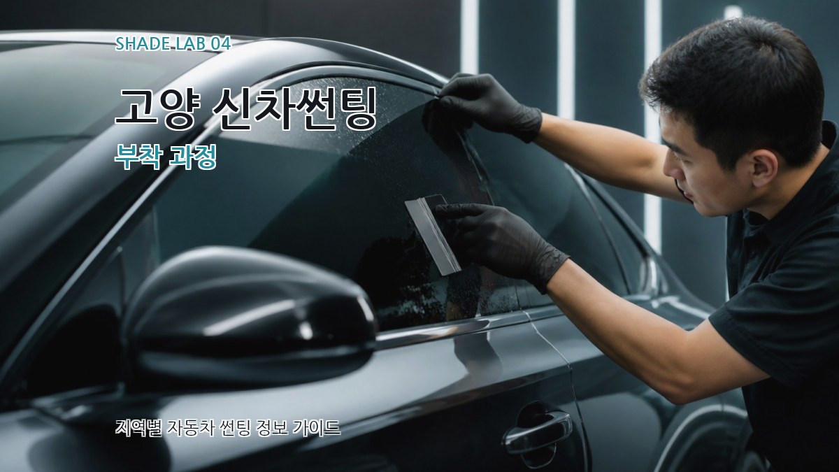 고양 신차썬팅 부착 과정