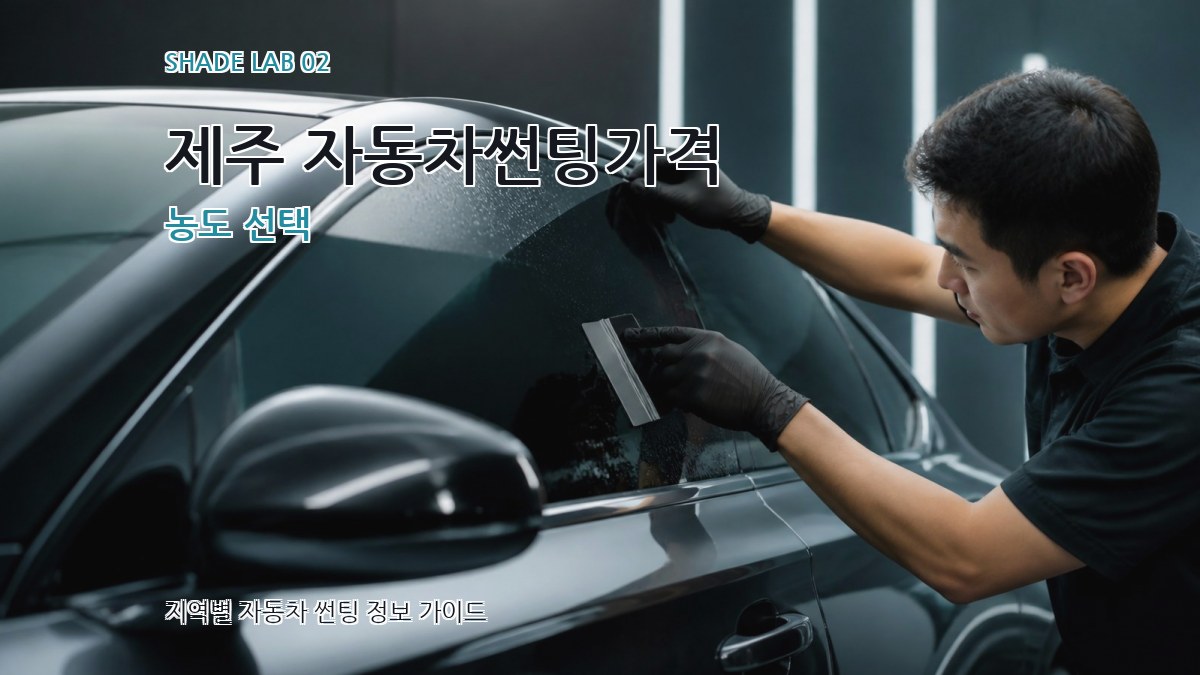 제주 자동차썬팅가격 농도 선택