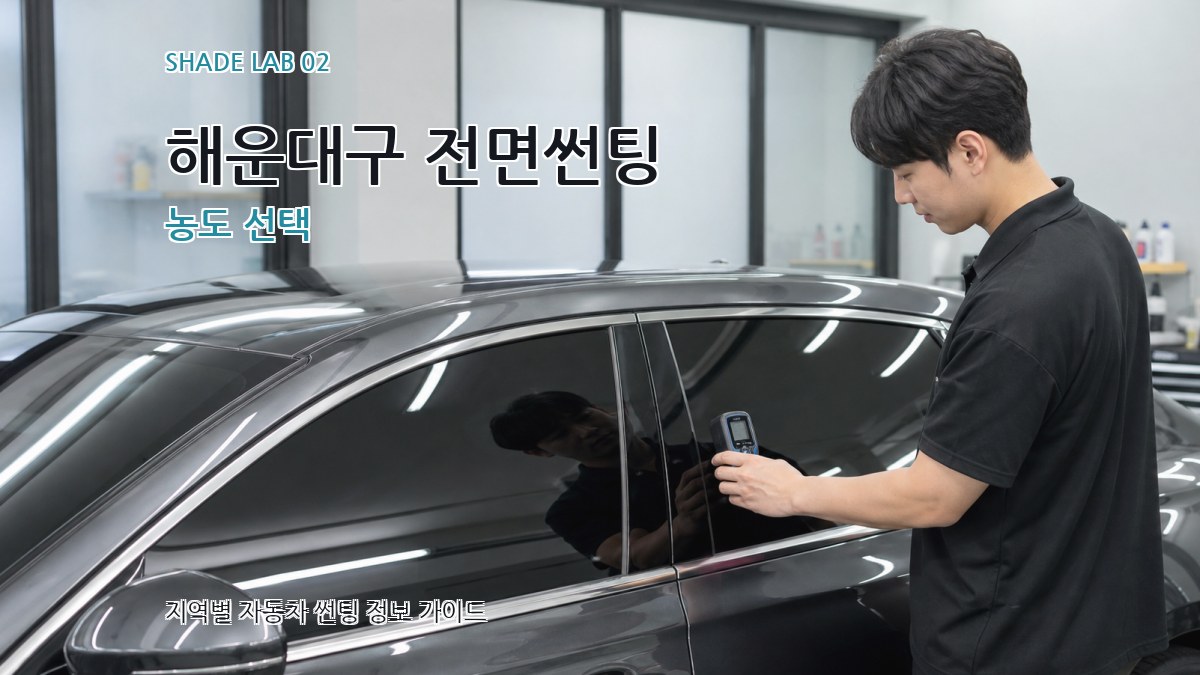 해운대구 전면썬팅 농도 선택