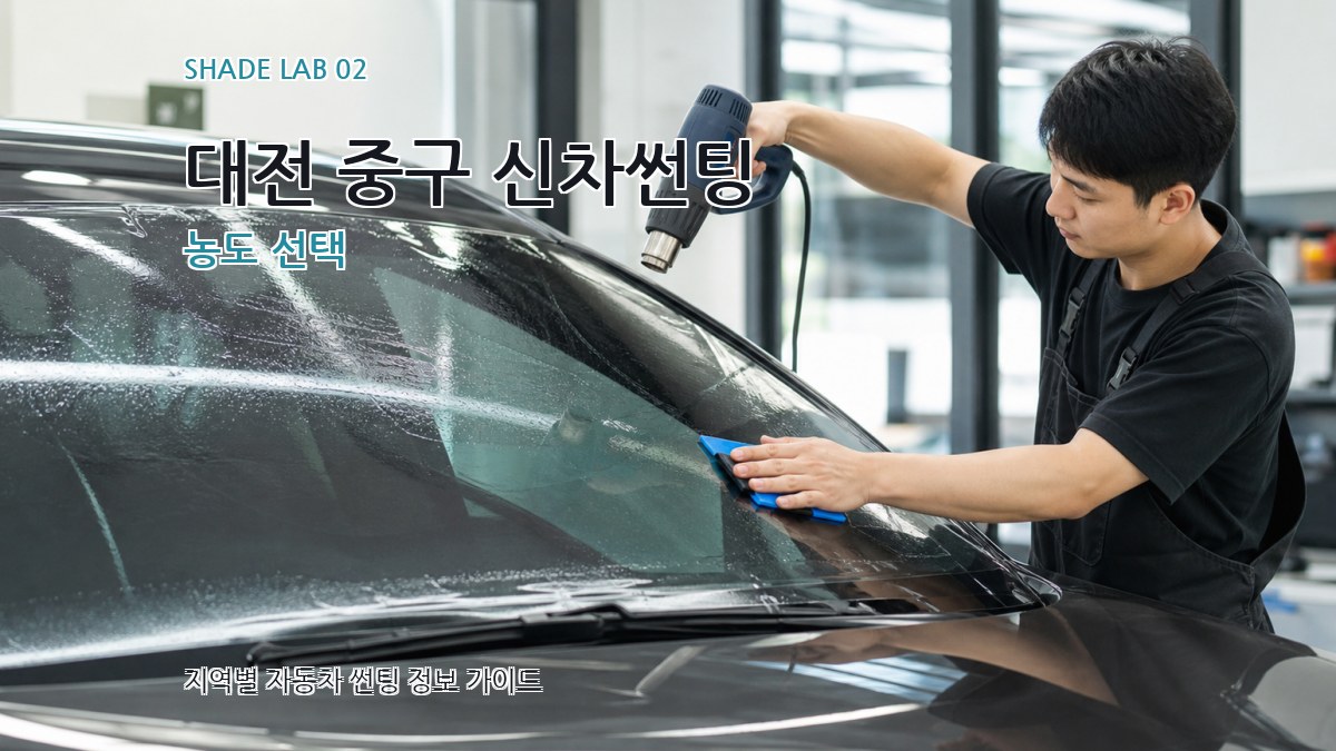 대전 중구 신차썬팅 농도 선택