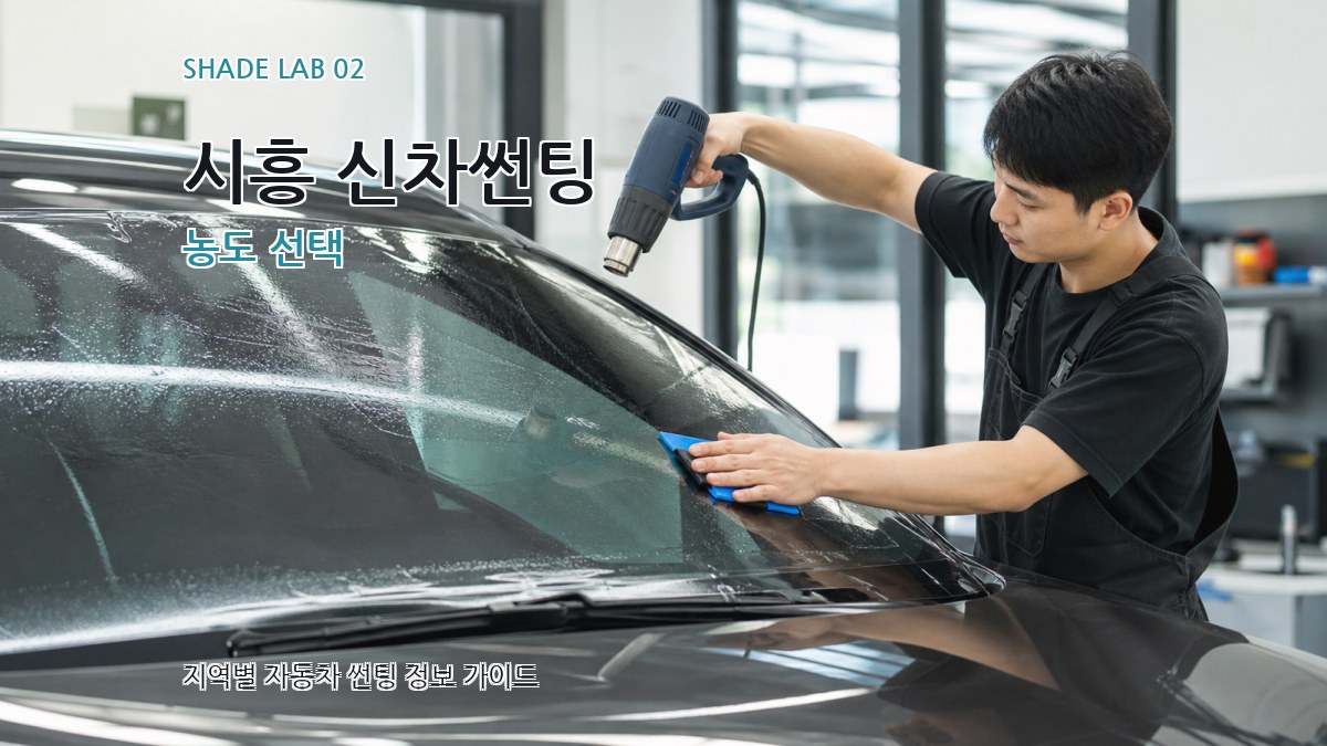 시흥 신차썬팅 농도 선택