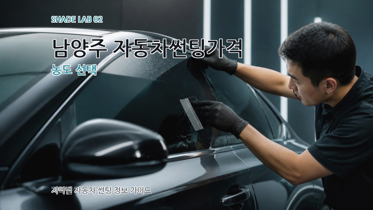 남양주 자동차썬팅가격 농도 선택