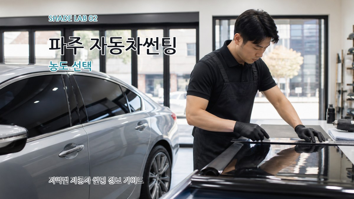 파주 자동차썬팅 농도 선택