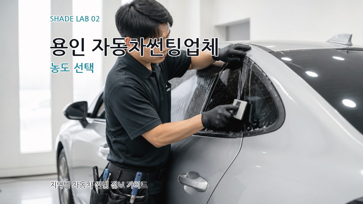 용인 자동차썬팅업체 농도 선택
