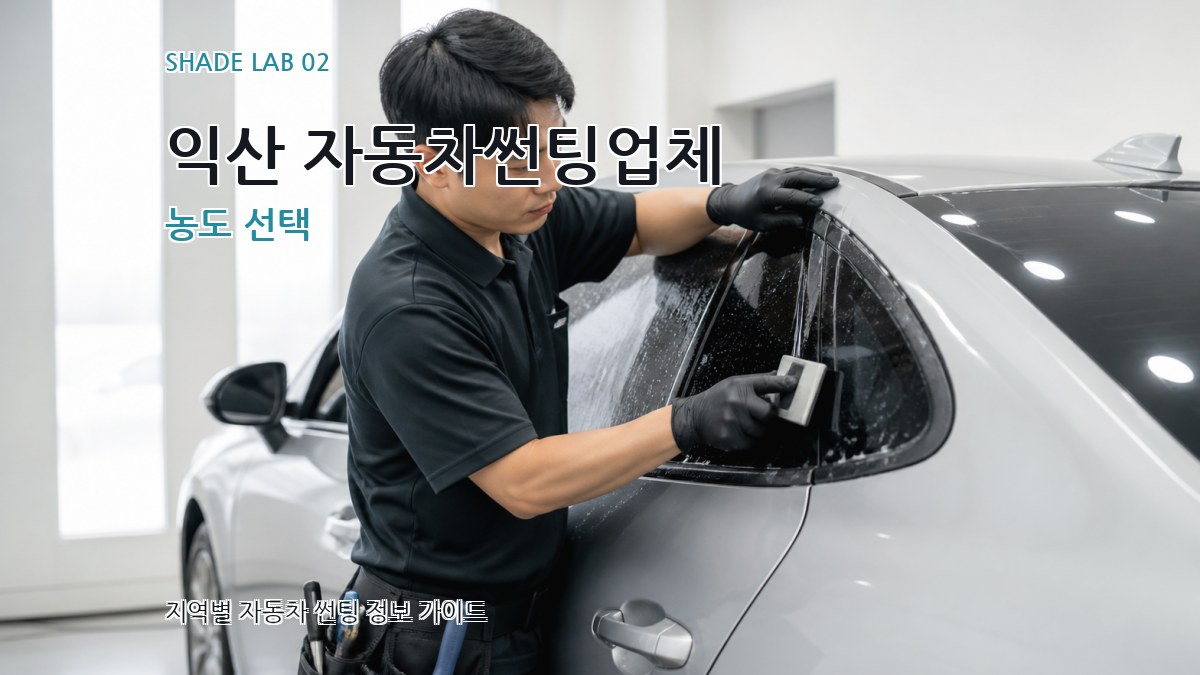 익산 자동차썬팅업체 농도 선택