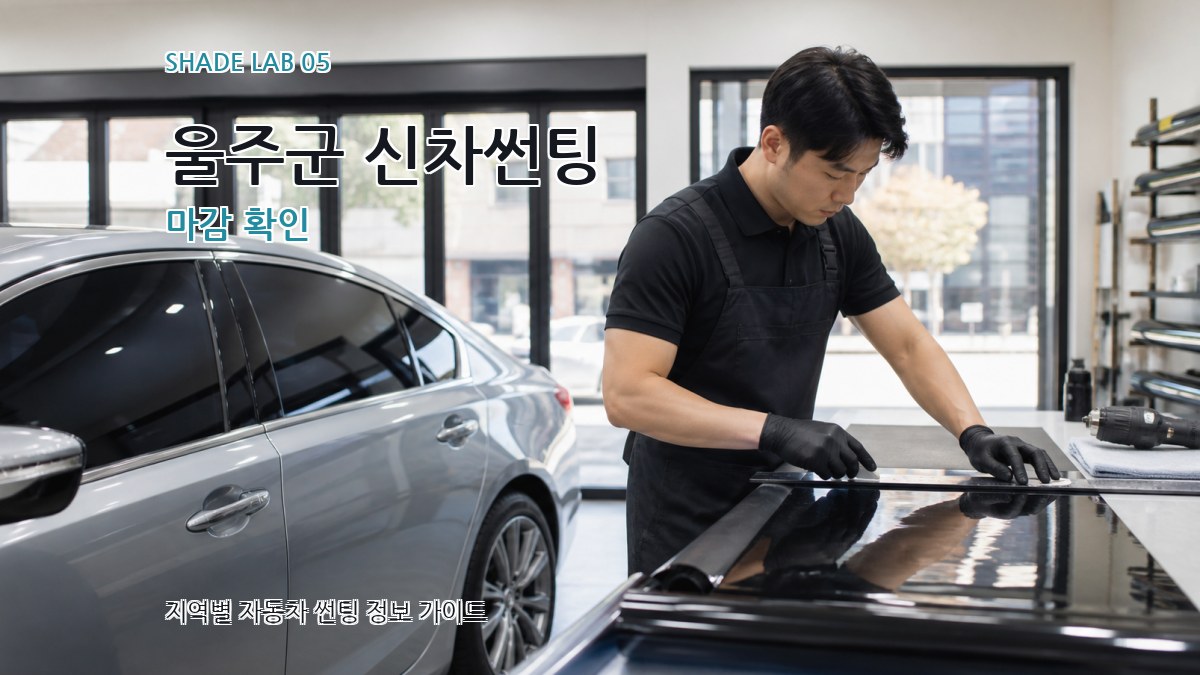 울주군 신차썬팅 마감 확인