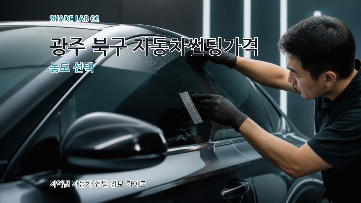광주 북구 자동차썬팅가격 농도 선택