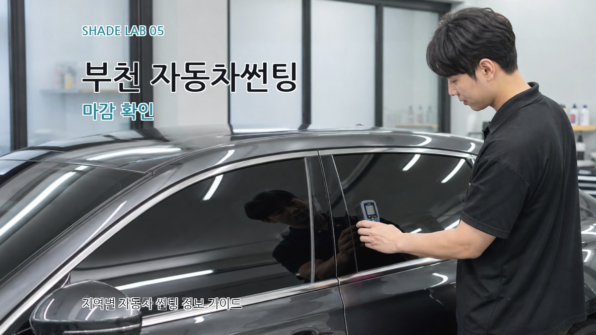 부천 자동차썬팅 마감 확인