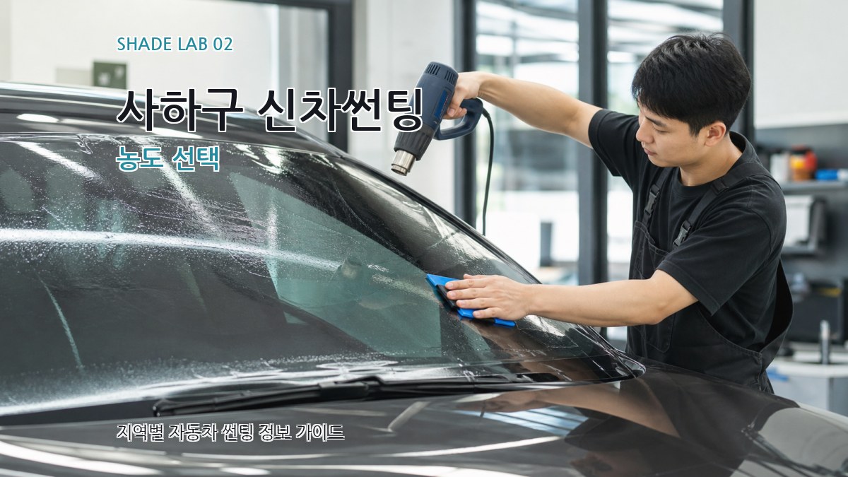 사하구 신차썬팅 농도 선택