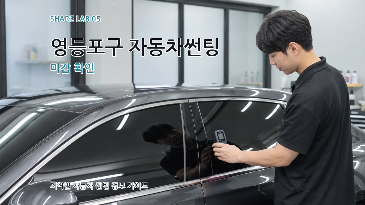 영등포구 자동차썬팅 마감 확인