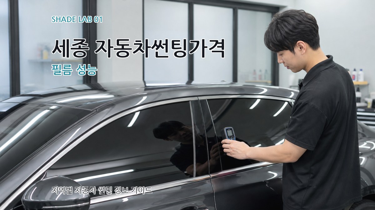 세종 자동차썬팅가격
