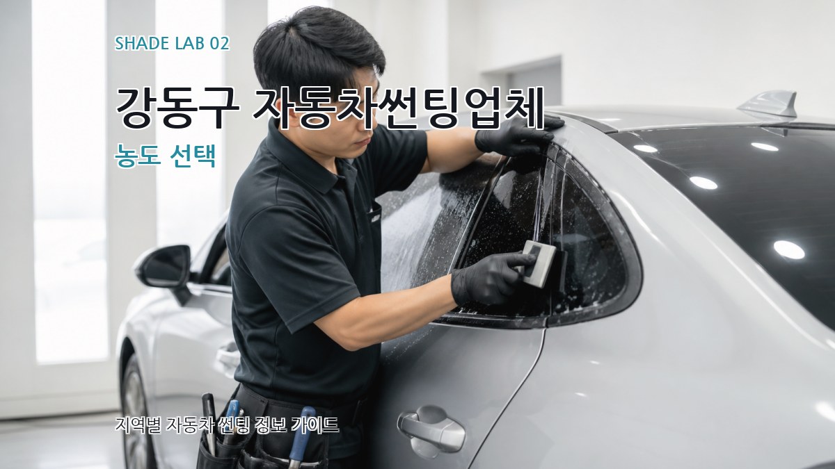 강동구 자동차썬팅업체 농도 선택