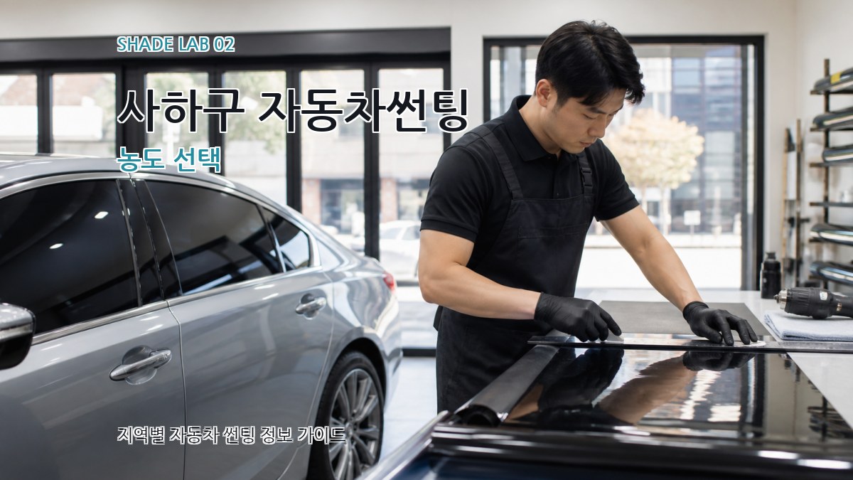 사하구 자동차썬팅 농도 선택